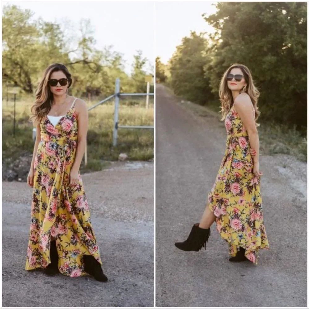 Band of gypsies Chrysanthemum Wrap Dress Sz Sm